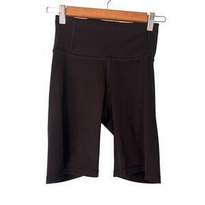 The North Face Womens Black Bike Shorts High Waist‎ Athletic Extra Long Small
